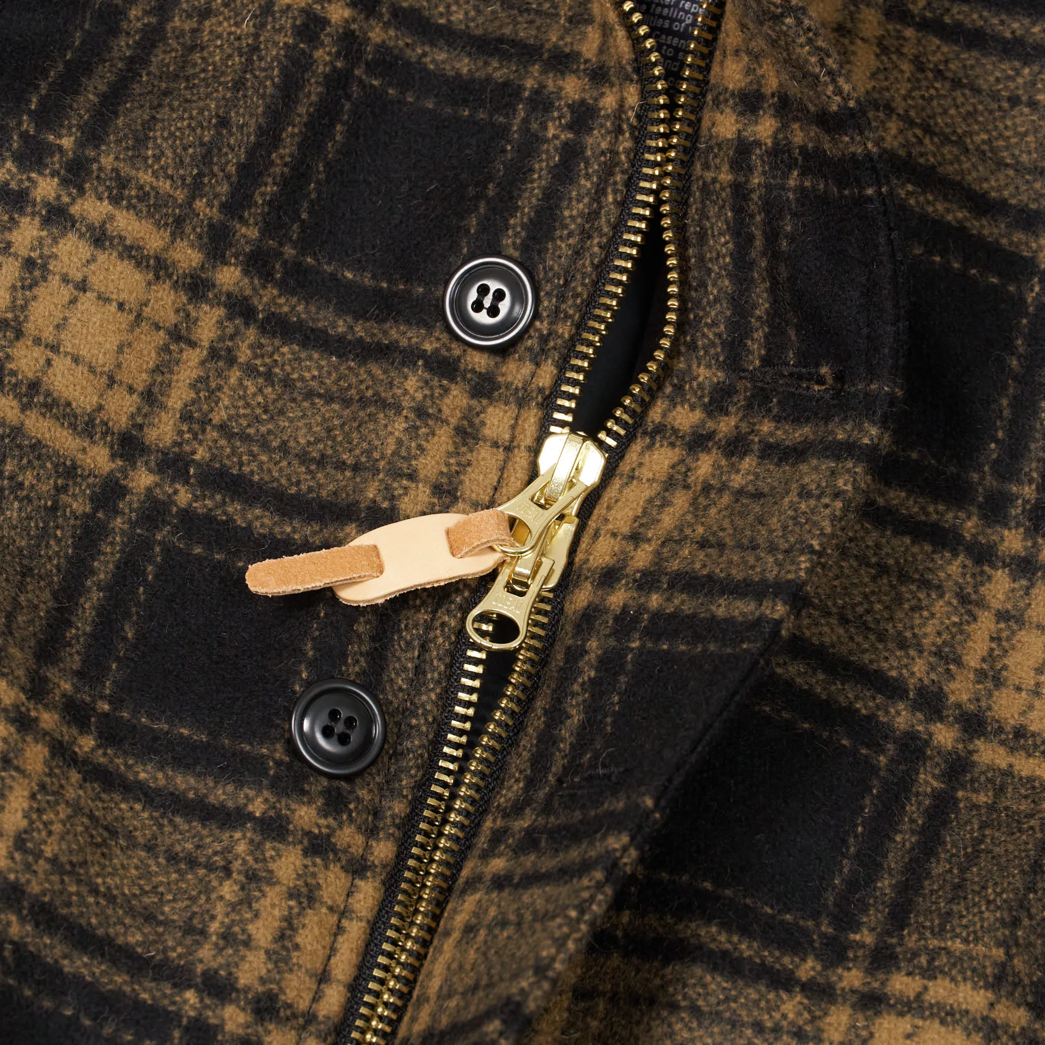 Manifattura Ceccarelli Wool Plaid N-1 Deck Jacket
