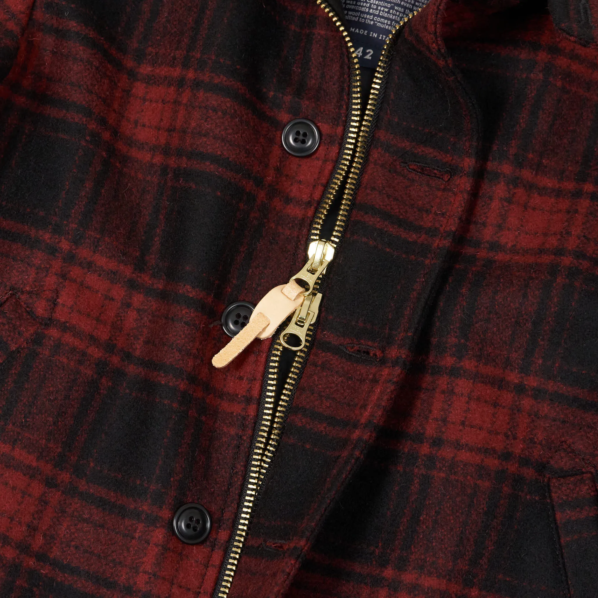 Manifattura Ceccarelli Wool Plaid N-1 Deck Jacket