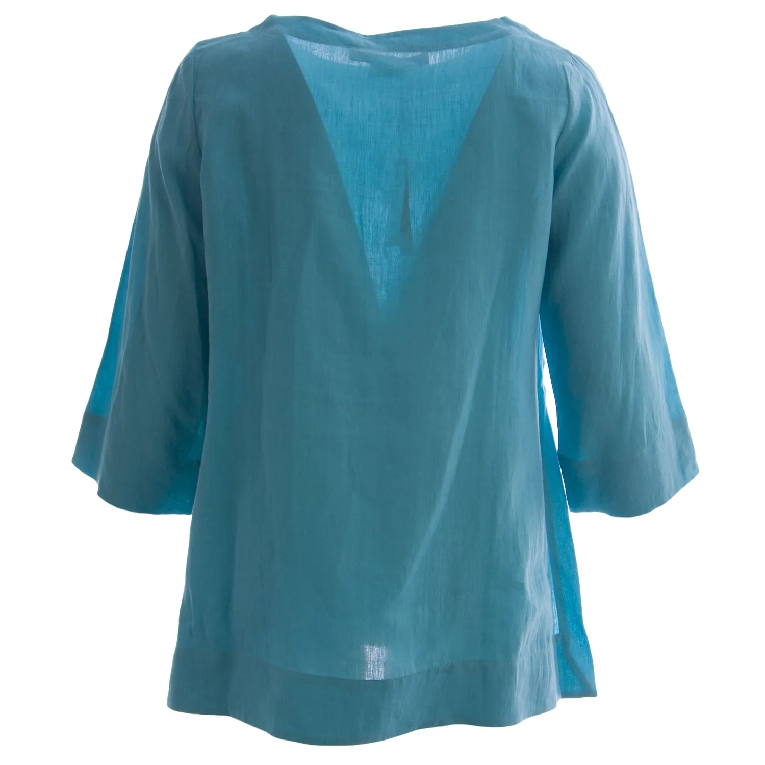 MARINA RINALDI Women's Bobina 3/4 Sleeve Blouse $495 NWT