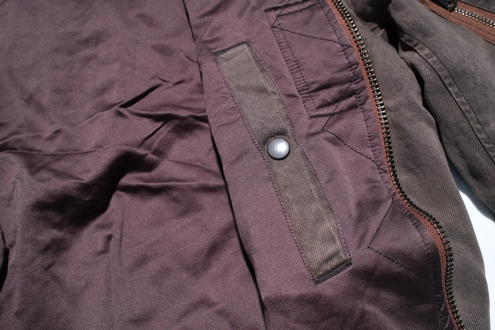 Maru Sankaku Peke by SDA MA-1 Bomber Jacket (Mud Brown)