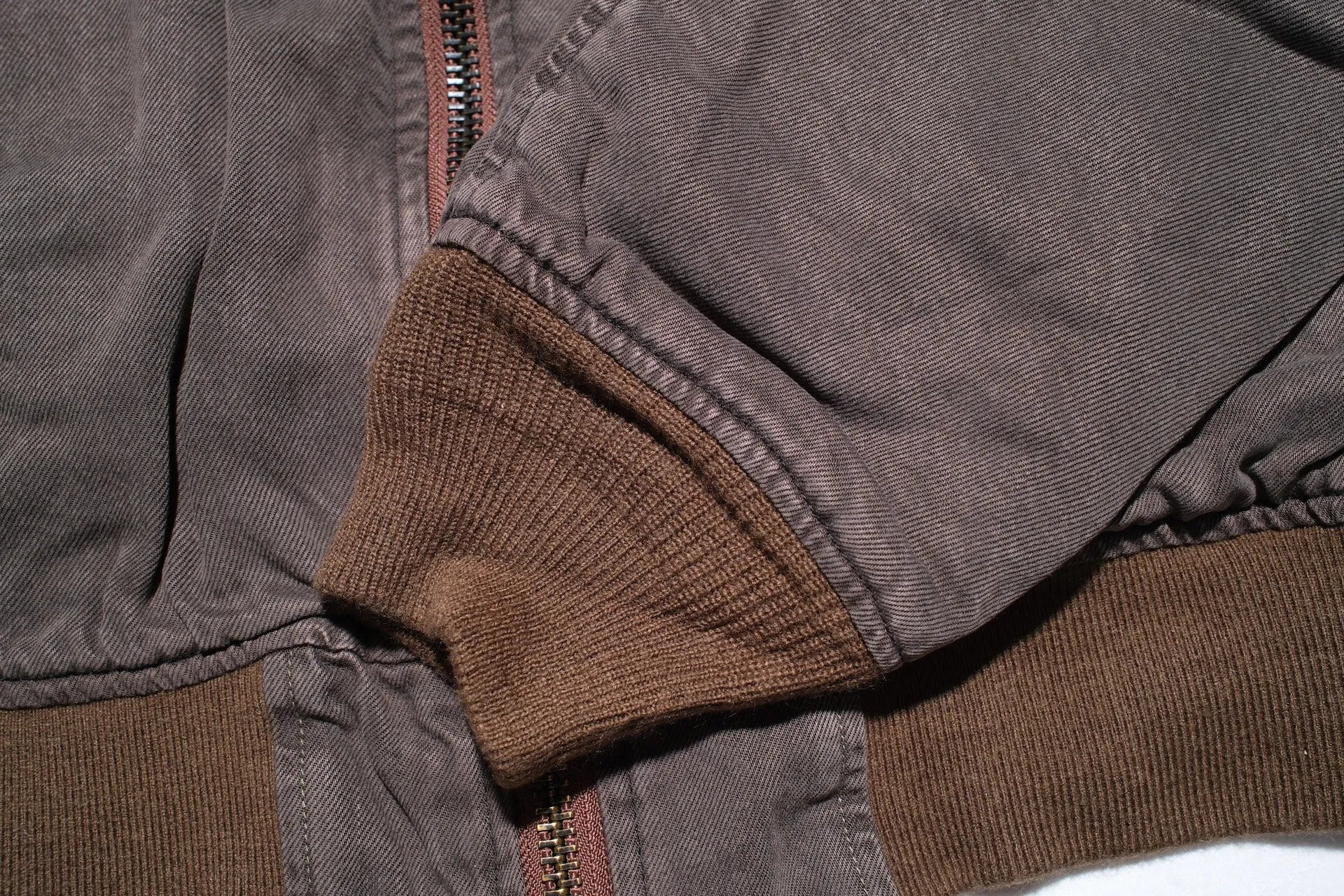 Maru Sankaku Peke by SDA MA-1 Bomber Jacket (Mud Brown)
