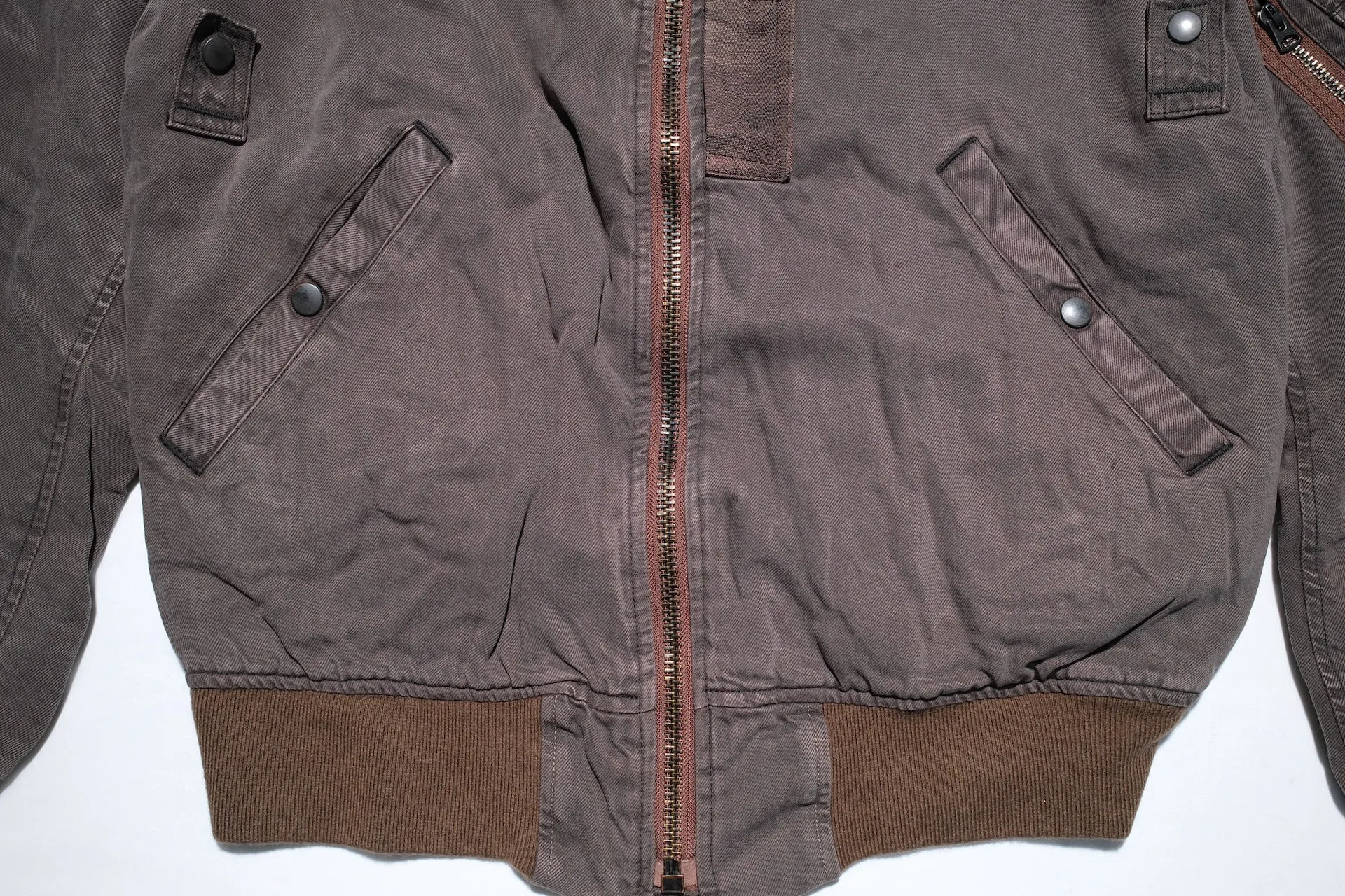 Maru Sankaku Peke by SDA MA-1 Bomber Jacket (Mud Brown)