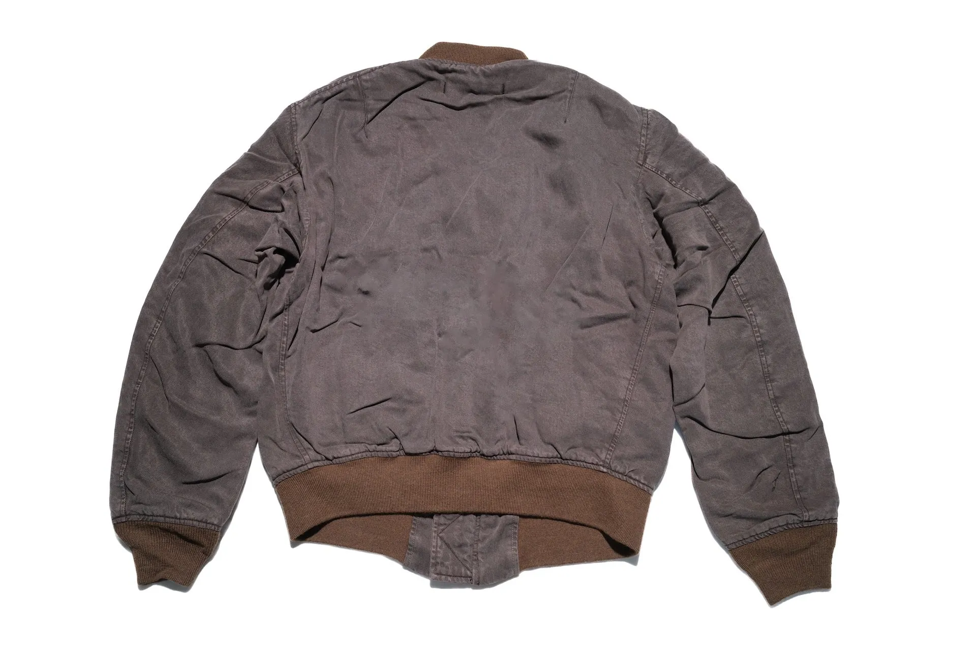 Maru Sankaku Peke by SDA MA-1 Bomber Jacket (Mud Brown)