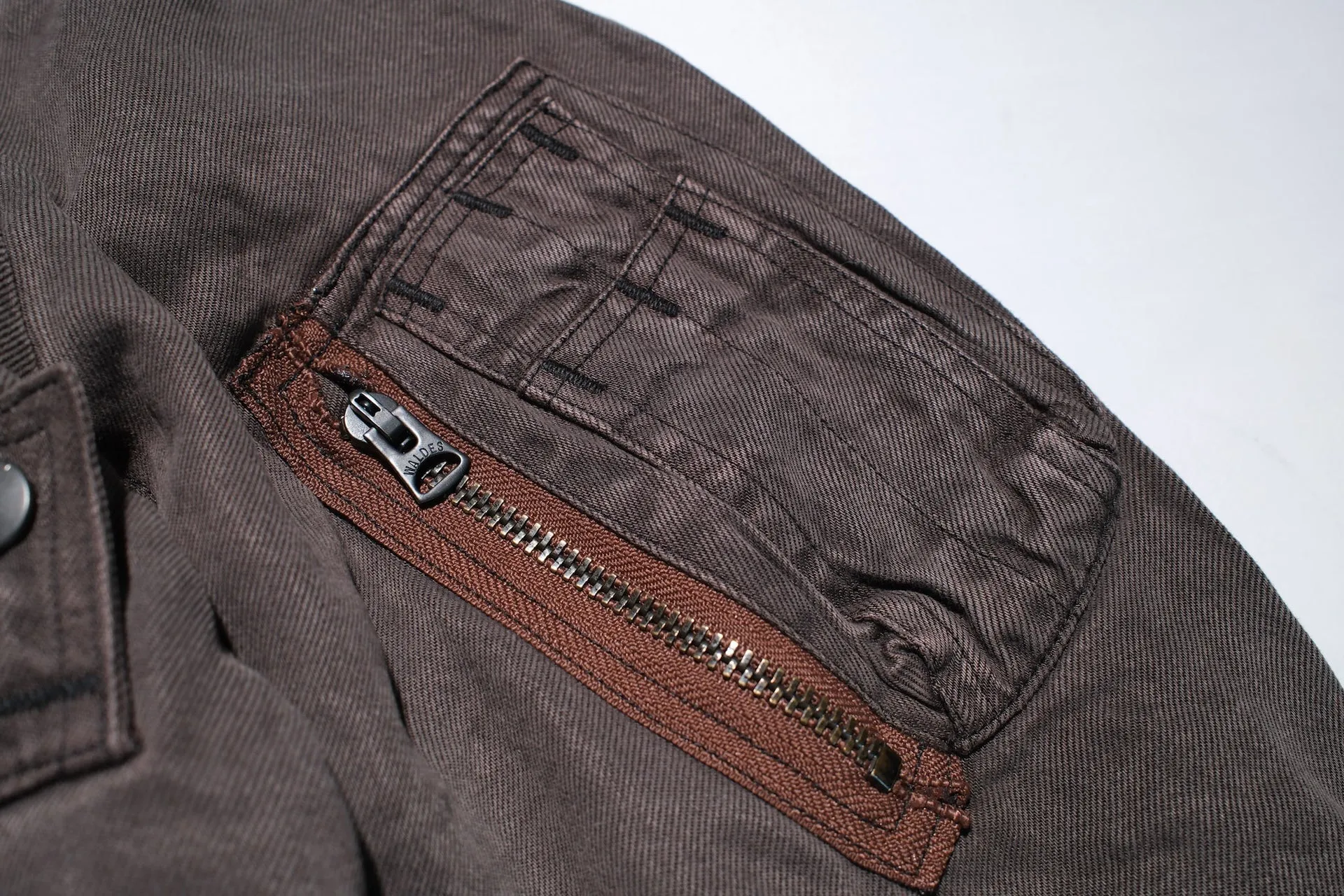 Maru Sankaku Peke by SDA MA-1 Bomber Jacket (Mud Brown)