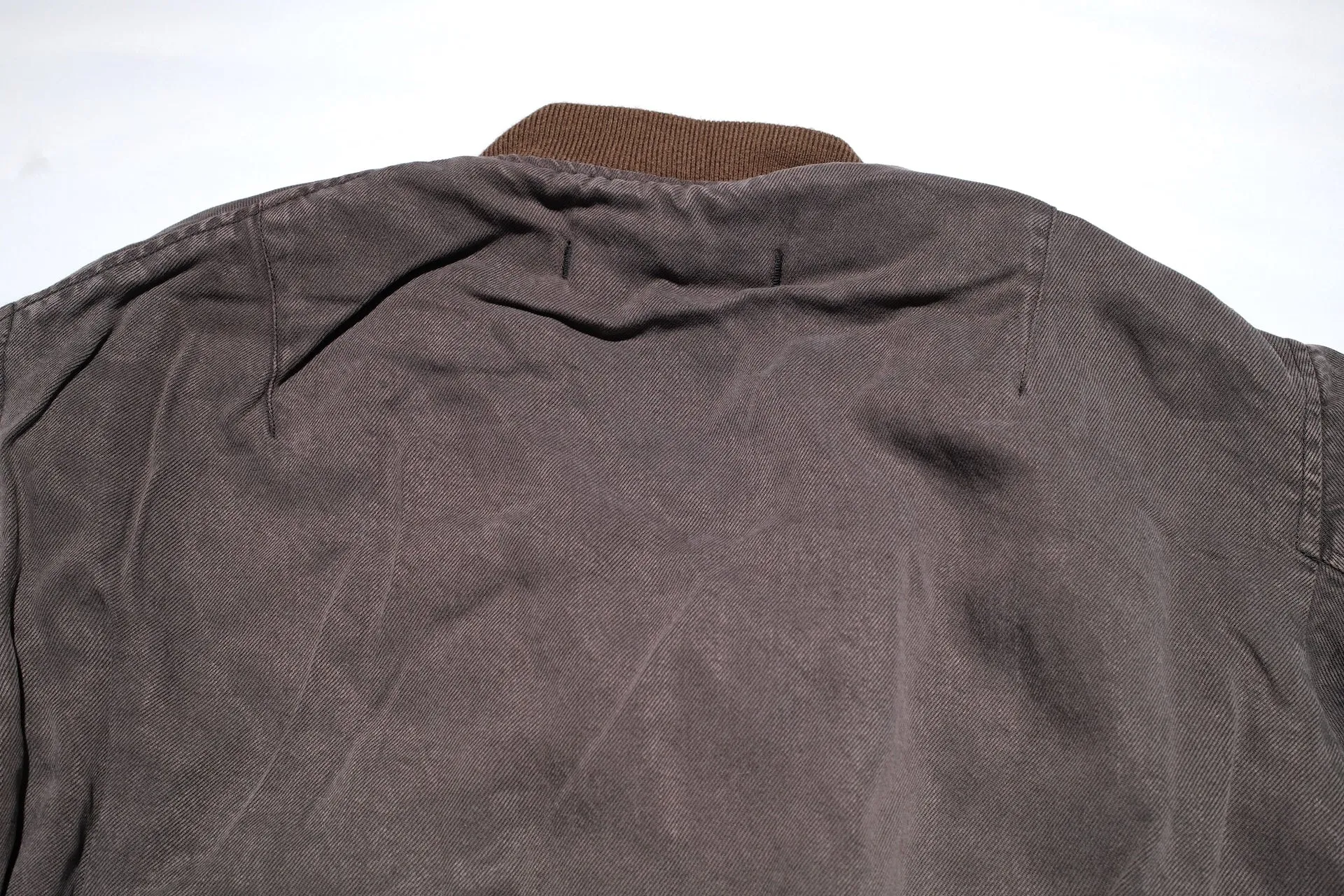 Maru Sankaku Peke by SDA MA-1 Bomber Jacket (Mud Brown)