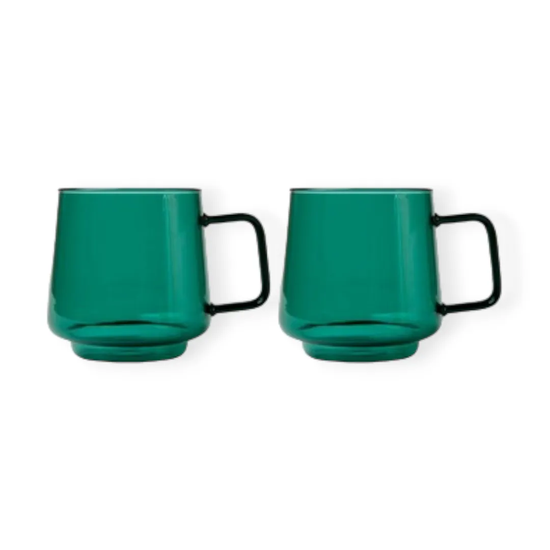 Maxwell & Williams Blend Sala Glass Mug 400ML Set of 2 Gift Boxed LQ0094