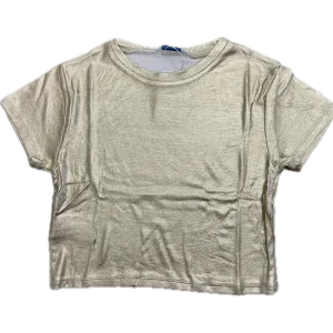 Mayoral Gold Short Sleeve Ribbed Shirt
