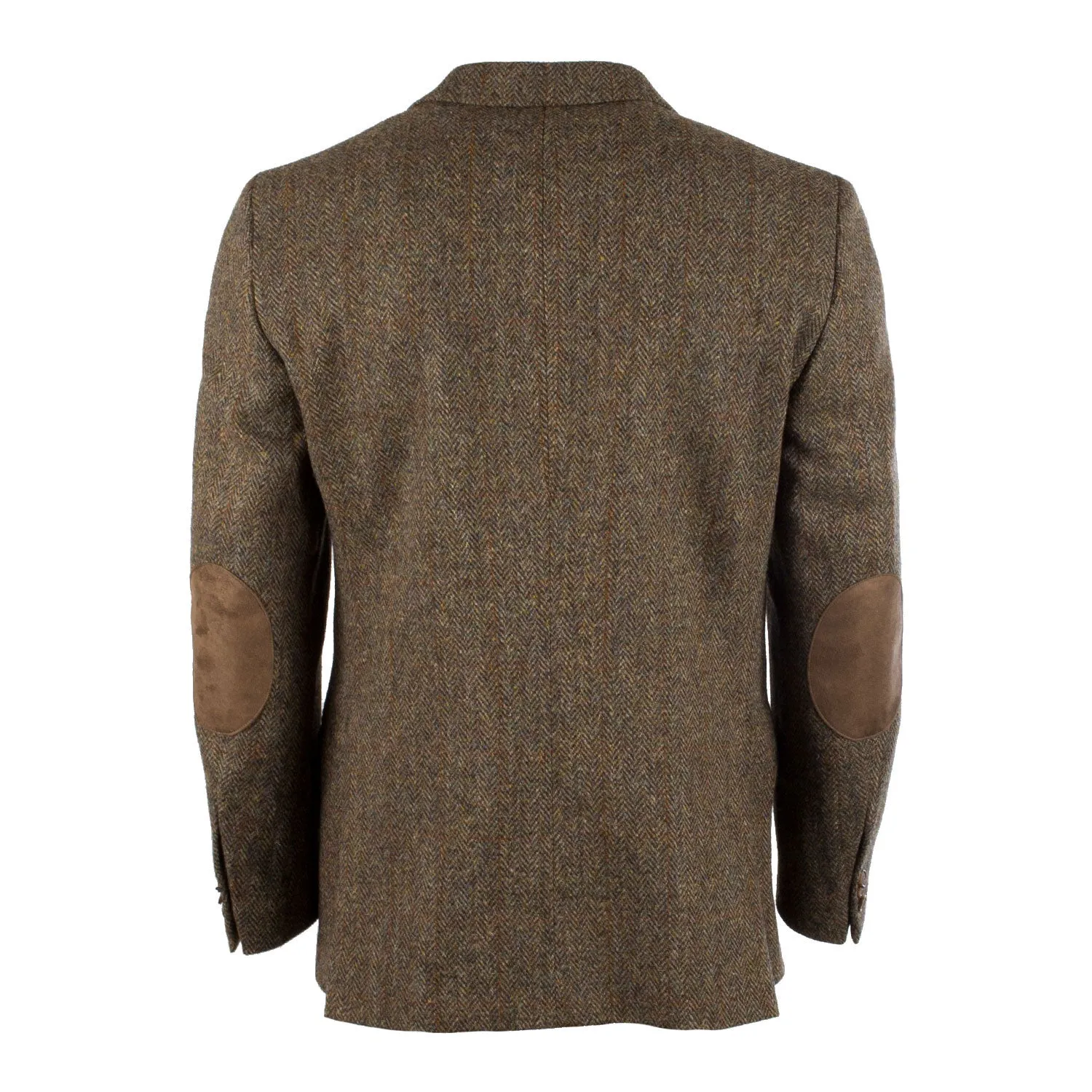 Men's Harris Tweed Harris Jacket  Brown Herringbone