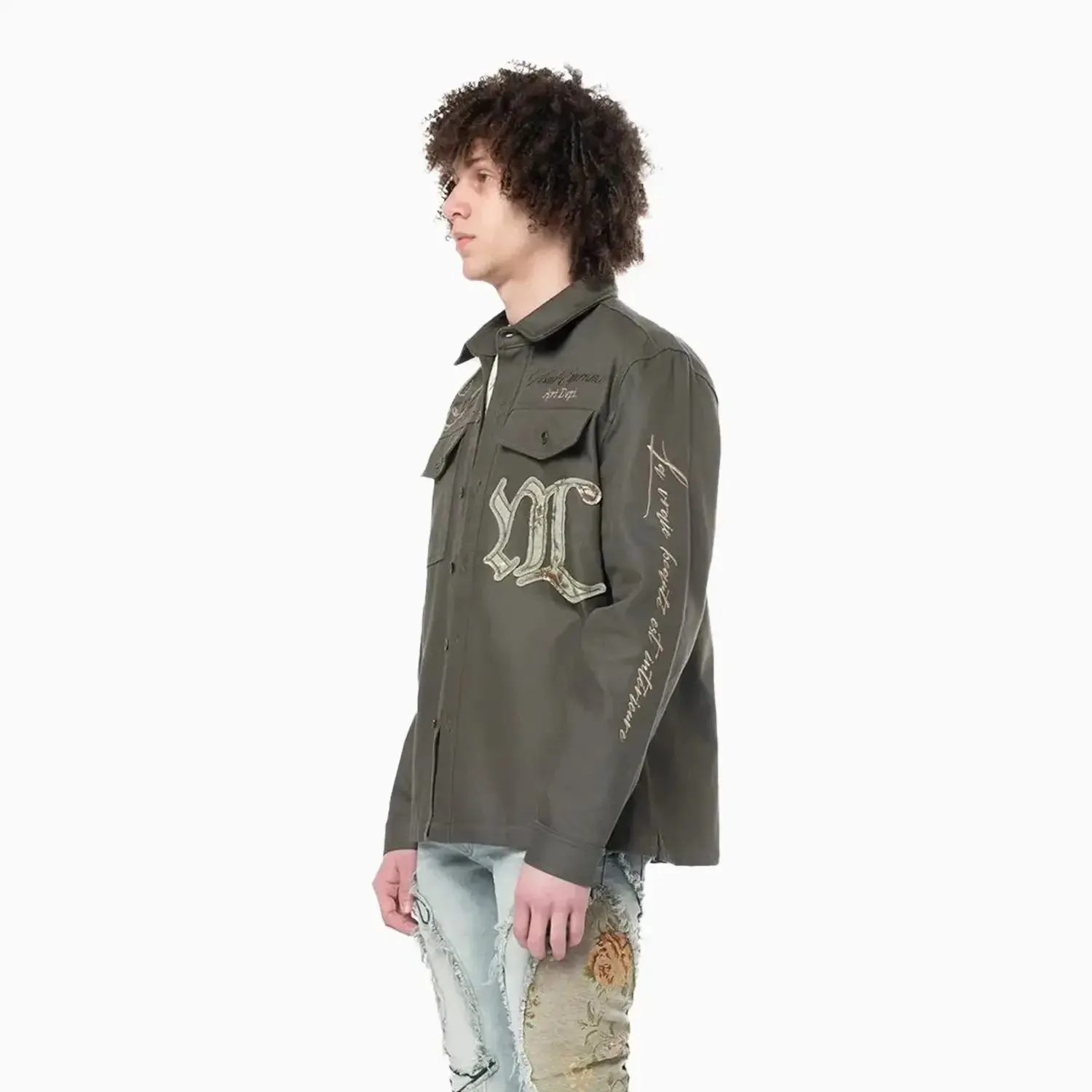 Men's Regular Collar LS Overshirt