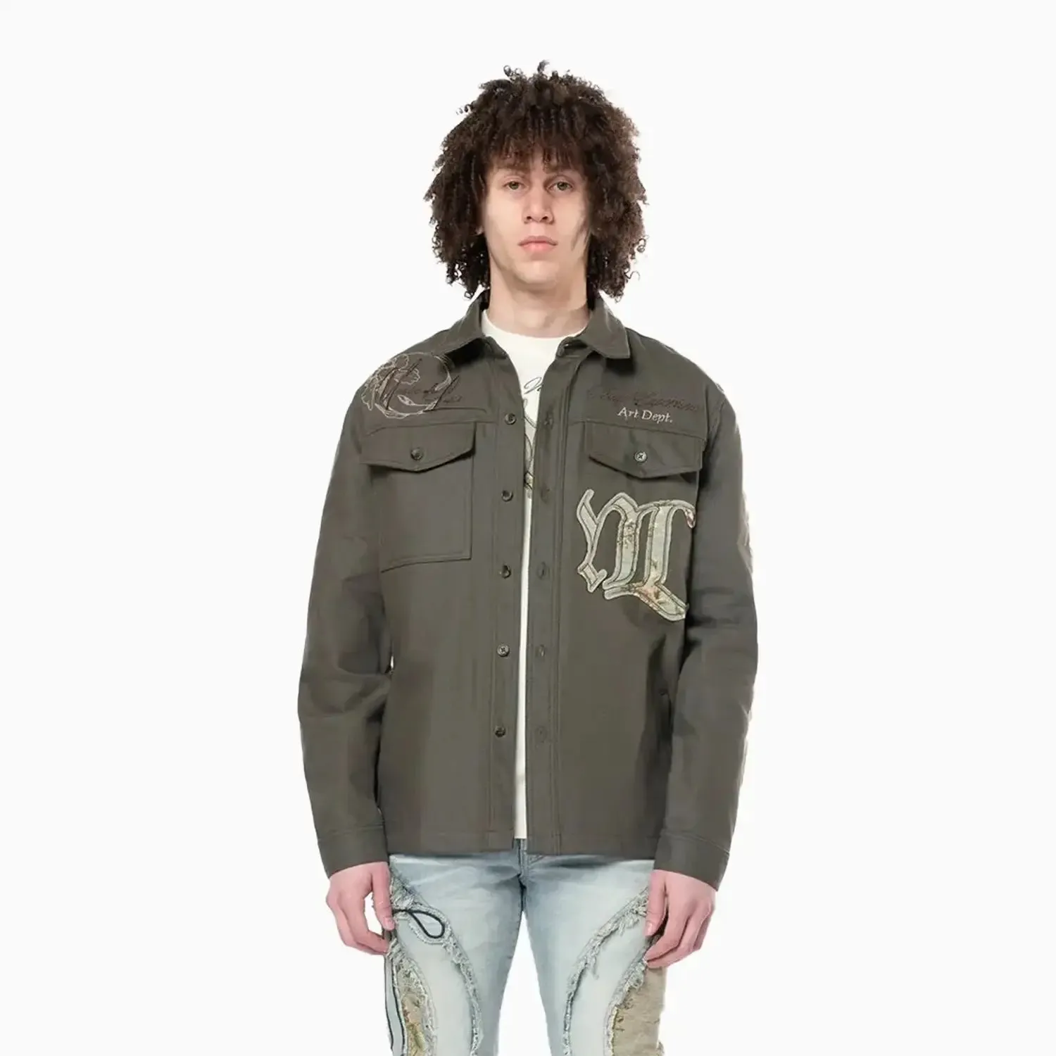 Men's Regular Collar LS Overshirt