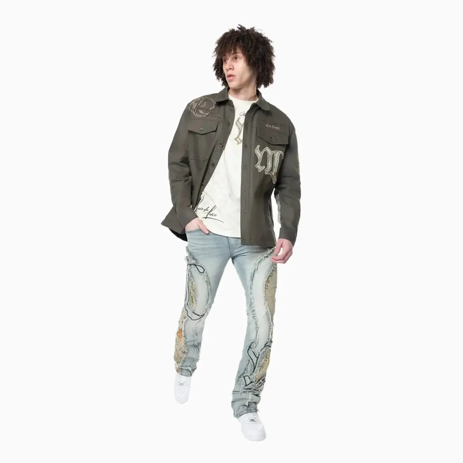 Men's Regular Collar LS Overshirt