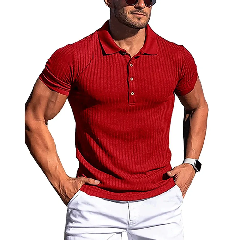 Men's Summer Fashion Stand Collar Polo Shirt