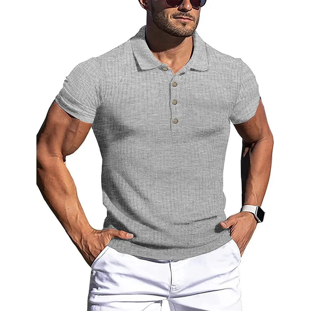 Men's Summer Fashion Stand Collar Polo Shirt
