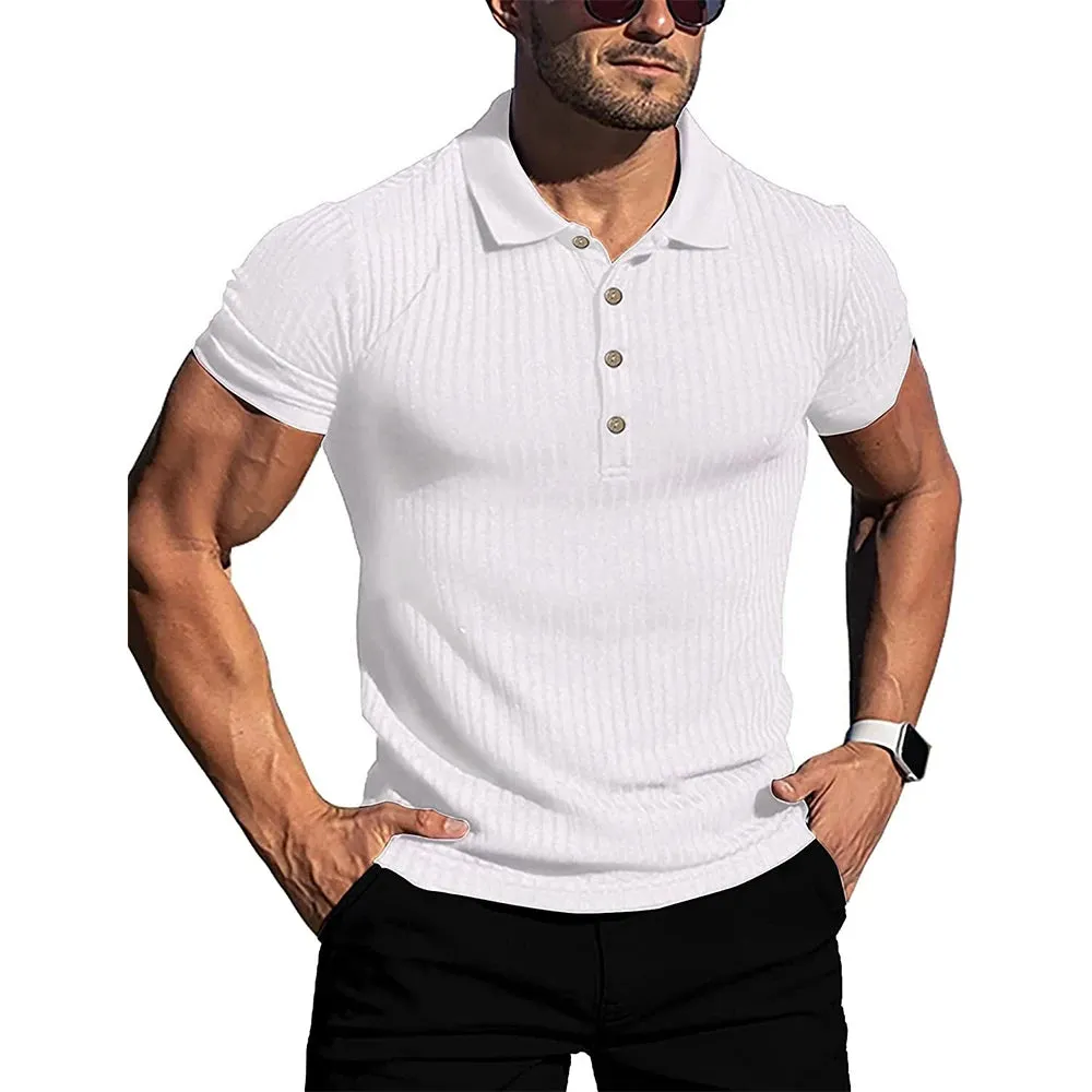 Men's Summer Fashion Stand Collar Polo Shirt