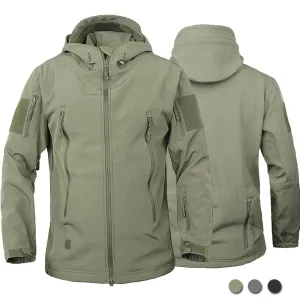 Military Outdoor Jackets Men Shark Skin Soft Shell