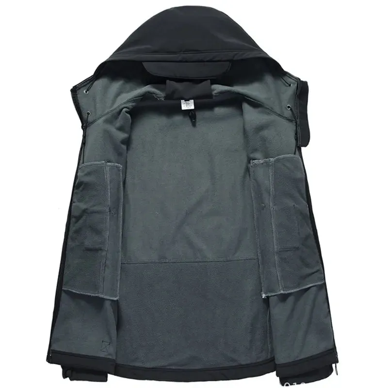 Military Outdoor Jackets Men Shark Skin Soft Shell
