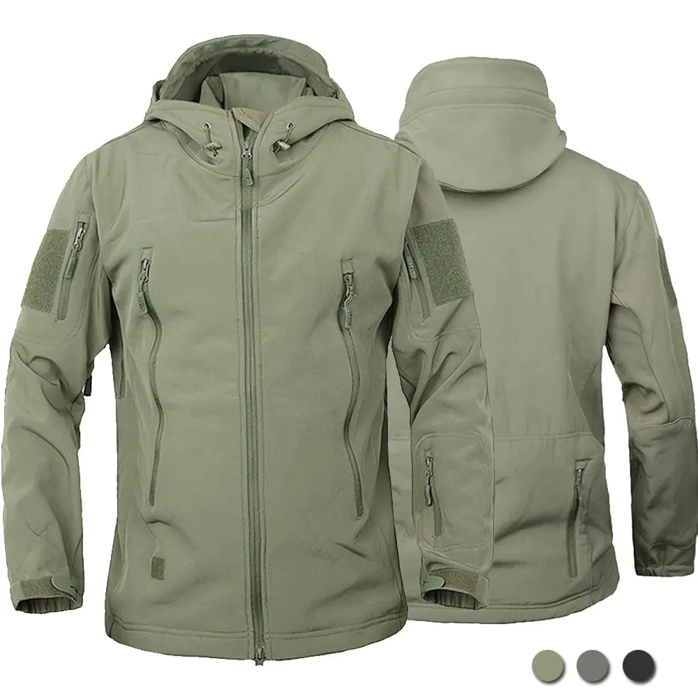 Military Outdoor Jackets Men Shark Skin Soft Shell