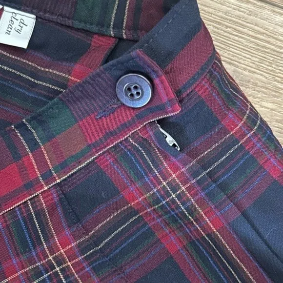 Miss Pendleton Vintage Virgin Wool Plaid Midi Skirt, No Size Tag (Med?)