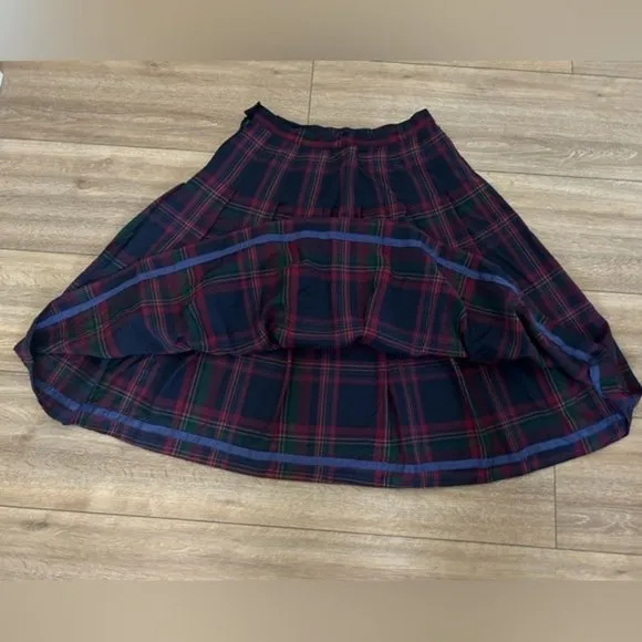 Miss Pendleton Vintage Virgin Wool Plaid Midi Skirt, No Size Tag (Med?)