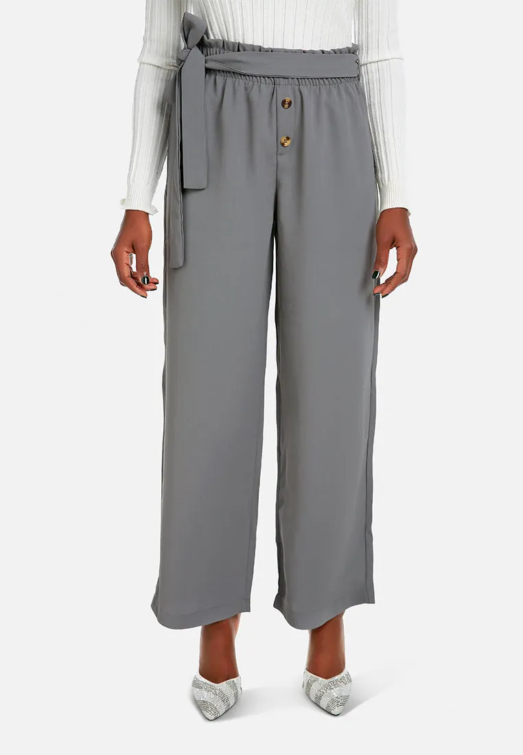 Multi Button High Waisted Pants