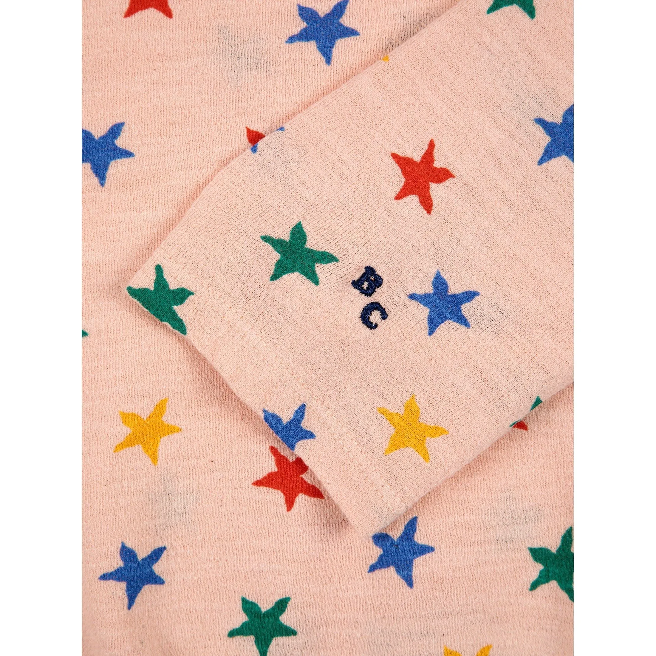 Multicolor Stars All Over Long Sleeve T-Shirt