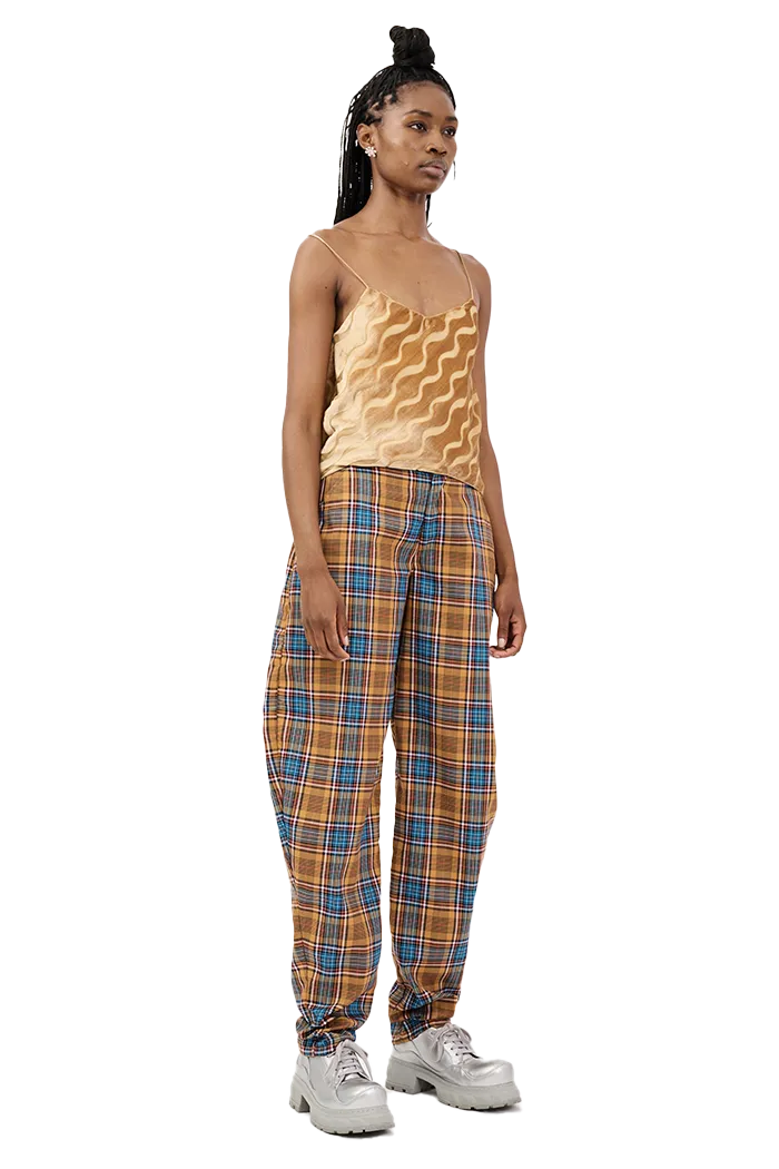 MUSTARD PLAID GRR PANT