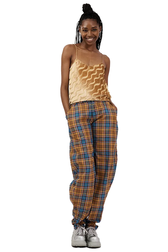 MUSTARD PLAID GRR PANT