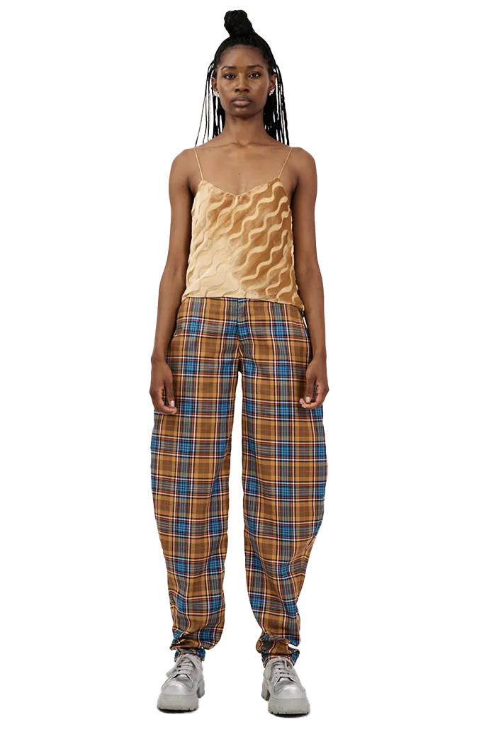 MUSTARD PLAID GRR PANT