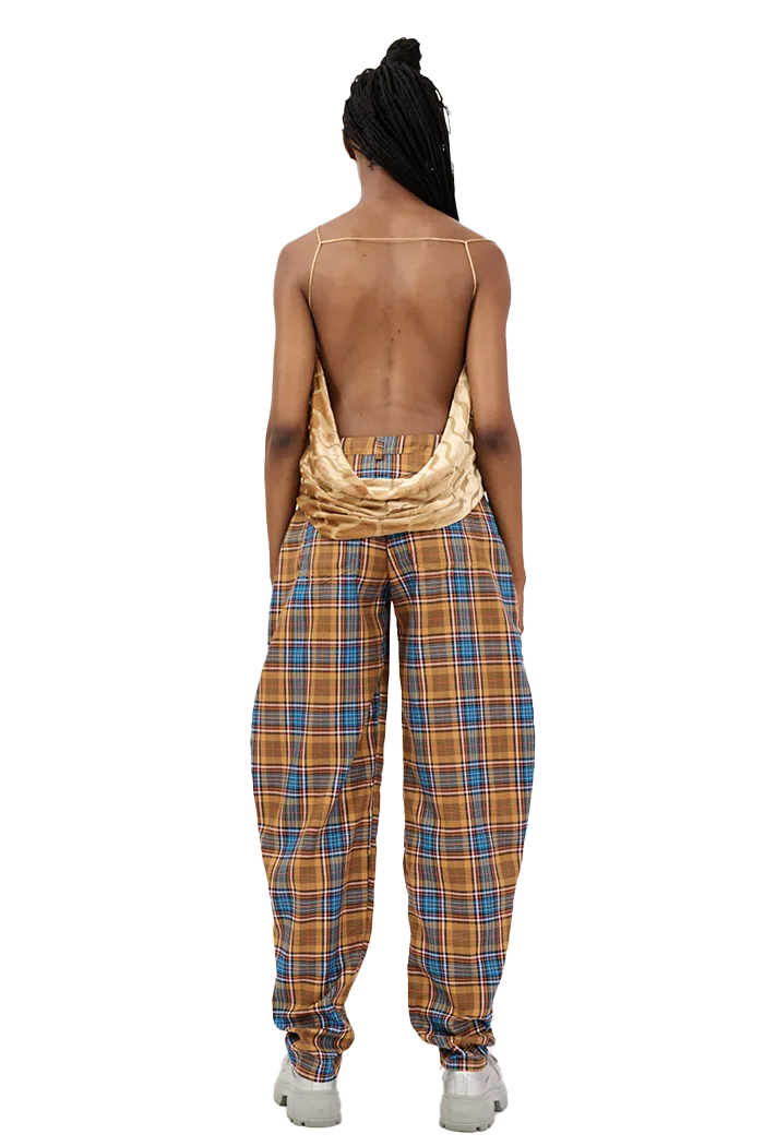 MUSTARD PLAID GRR PANT