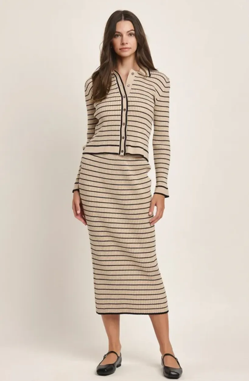 Natalie Striped Set
