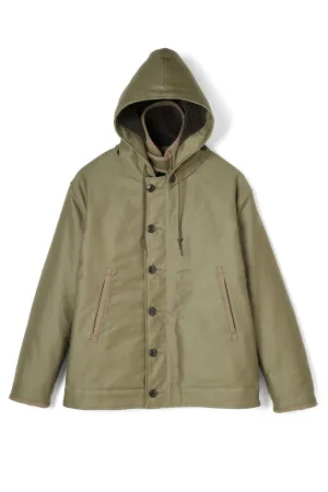 Navigateur French Deck Jacket in Olive Jungle Cloth
