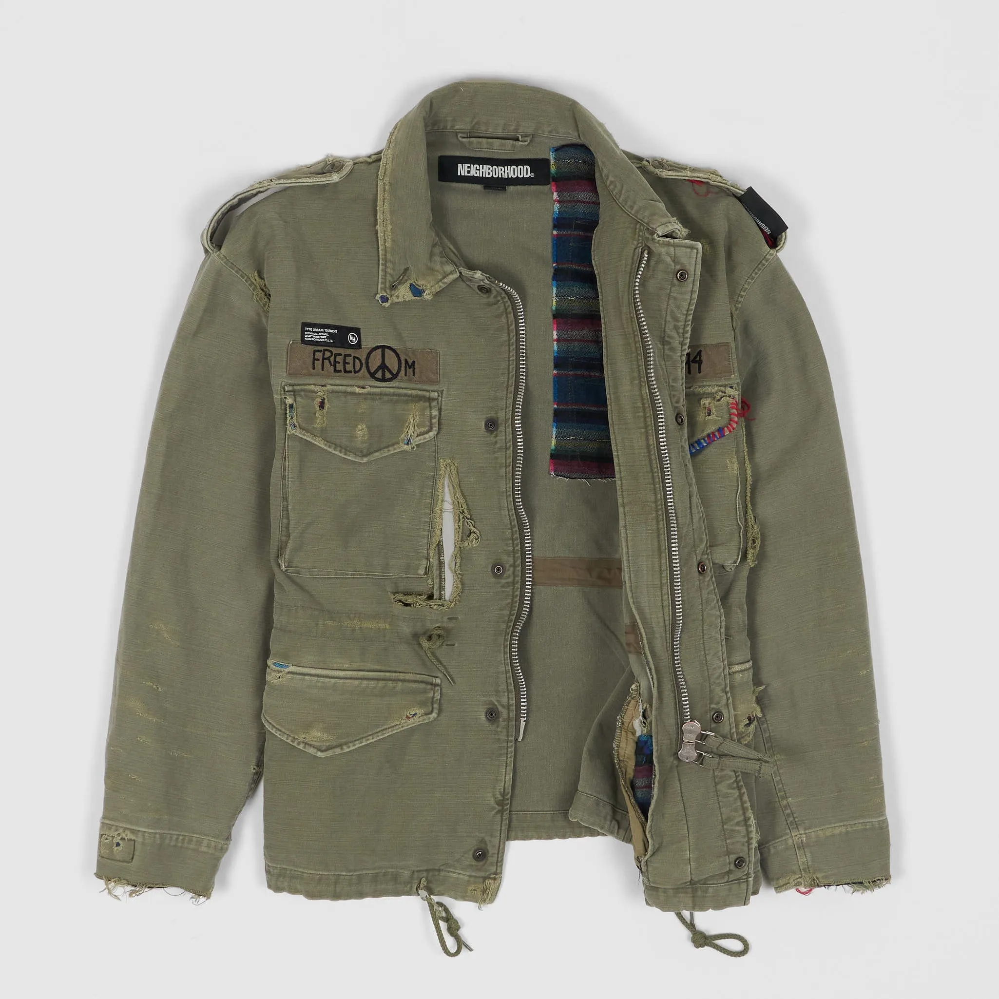 Neighborhood Time-Worn Savage M-51 Jacket