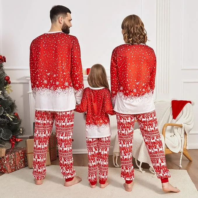 NEW Christmas Pajamas, 2 Piece Christmas Sleepwear Set Long Sleeve Clothes and Pants Christmas Pajamas Set for Kids, Sz 4T, Retails $43
