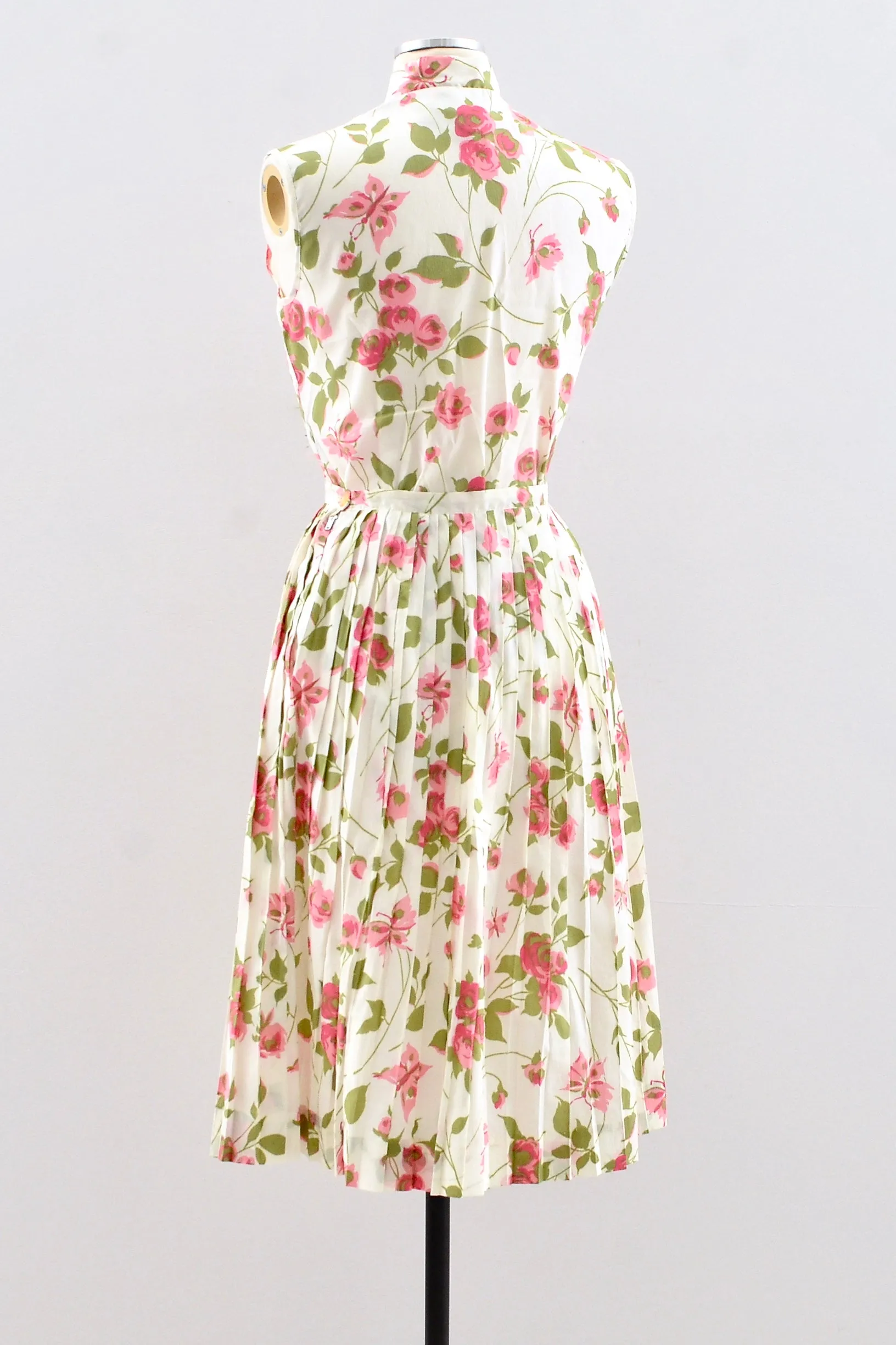 Novelty Rose Print Skirt / S M
