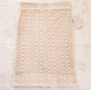NWT Free People Boho Skirt Free People Crochet Lace Midi Vintage Hippie Skirt