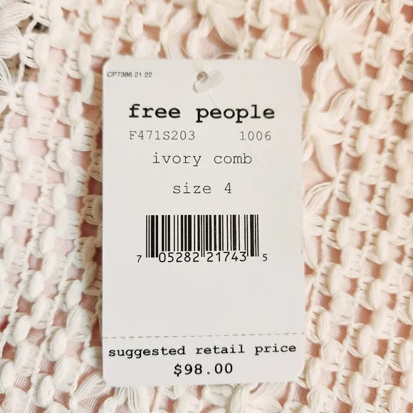 NWT Free People Boho Skirt Free People Crochet Lace Midi Vintage Hippie Skirt