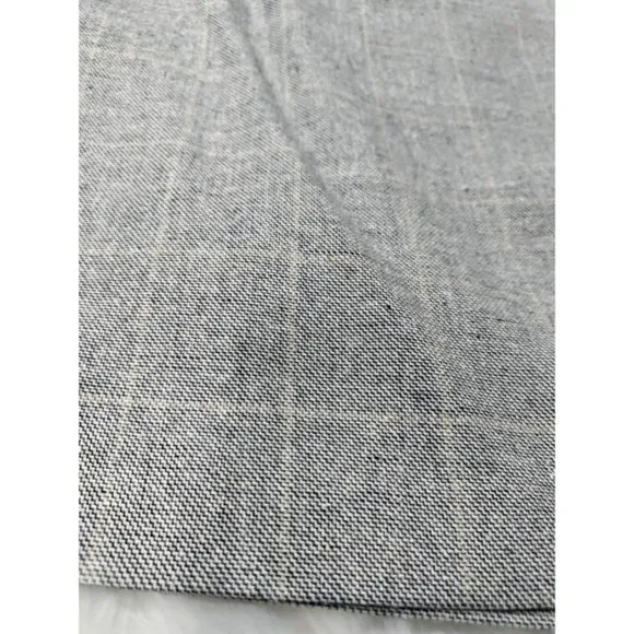 NWT VTG Linda Allard Ellen Tracy Silk Plaid Mini Skirt Black White Women's 14