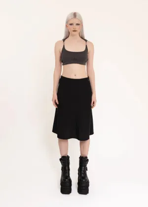 Nylon Midi Skirt