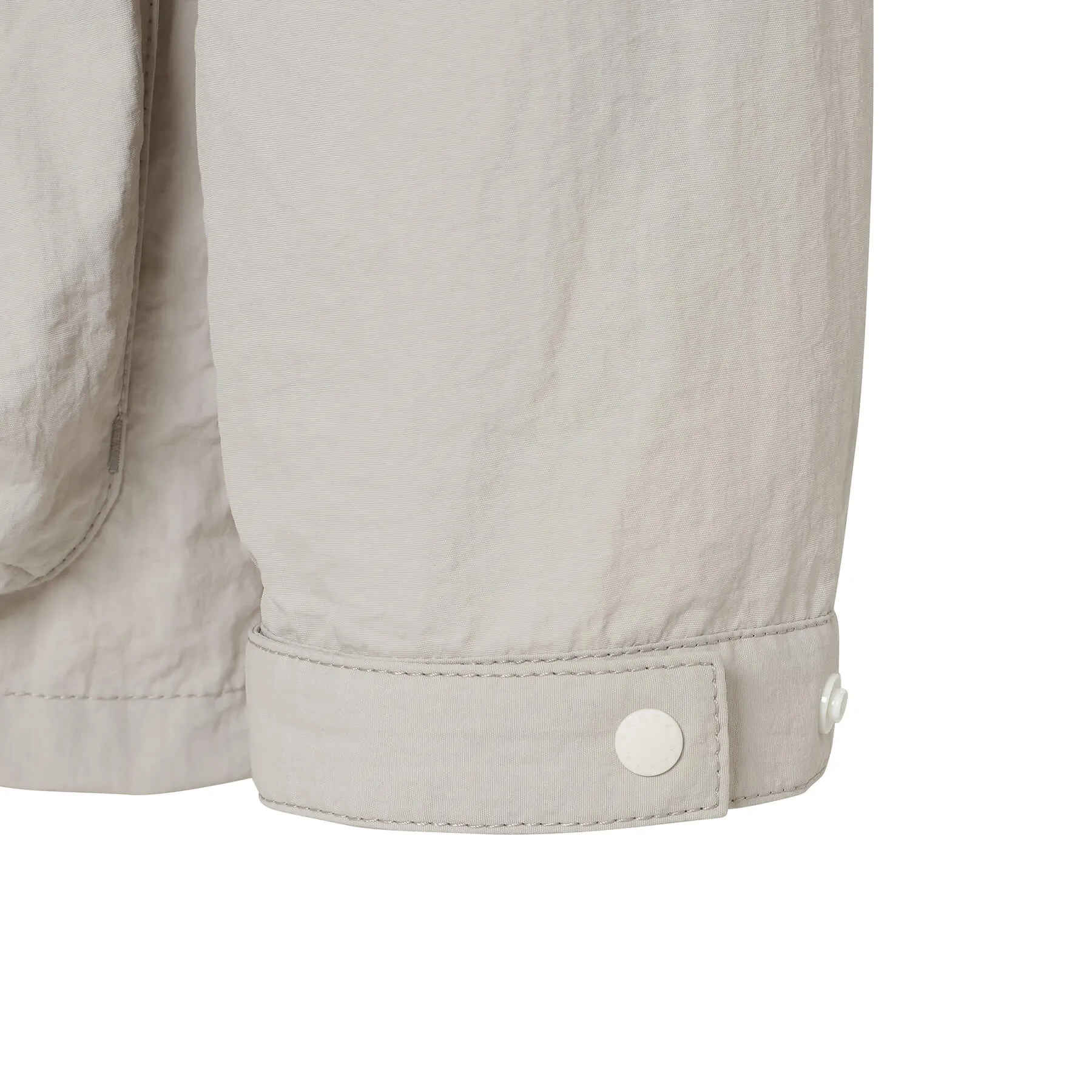 NYLON TUSSER NO COLLAR JACKET(MEN)