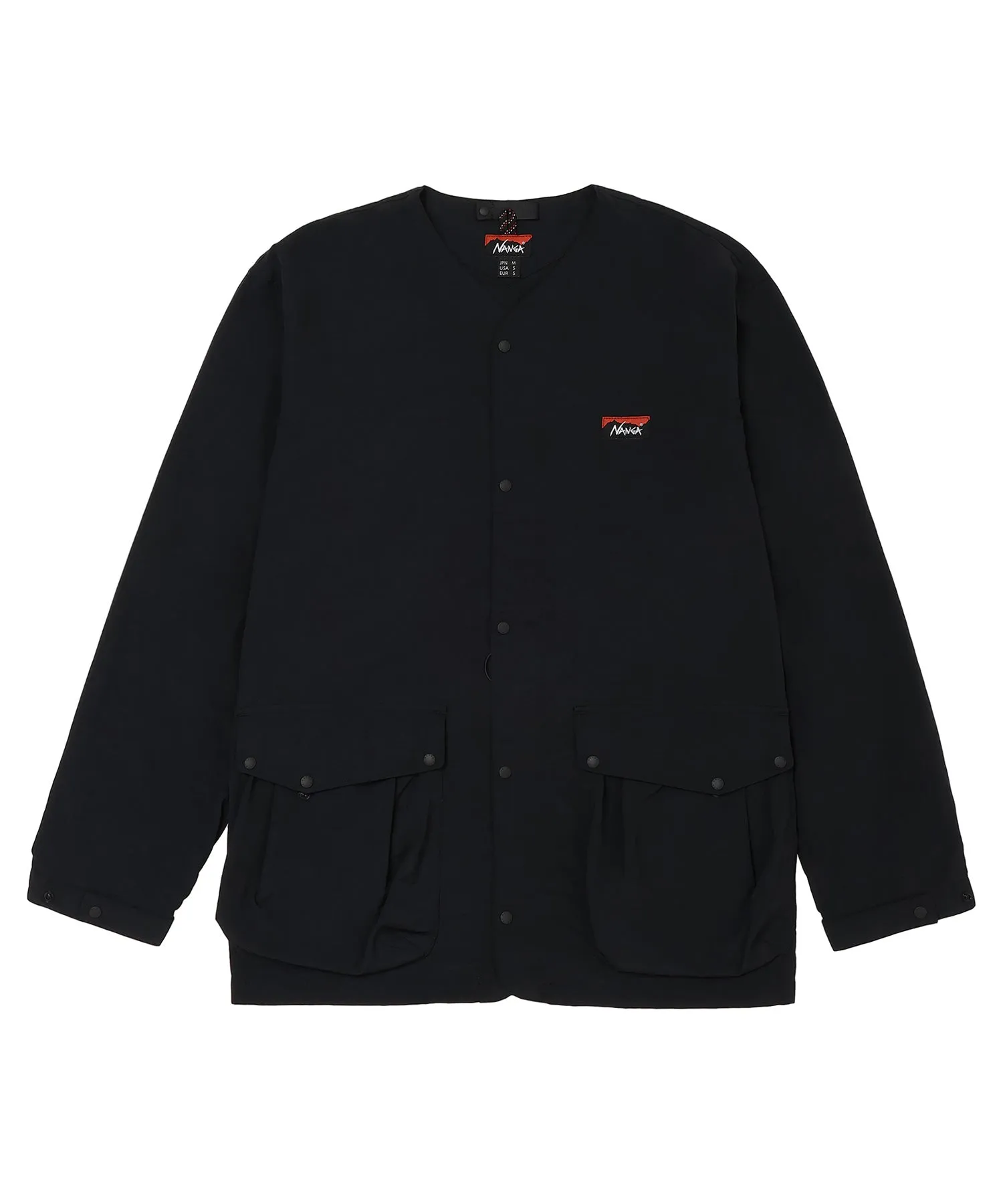 NYLON TUSSER NO COLLAR JACKET(MEN)
