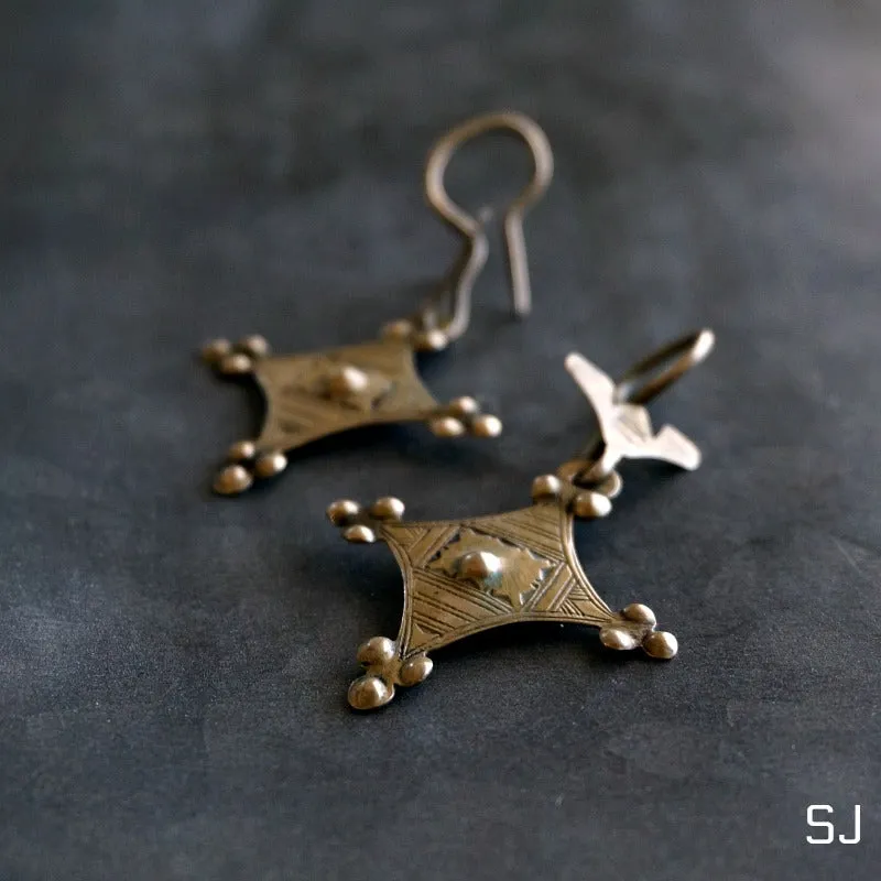 Ode African Tuareg Dangle Earrings