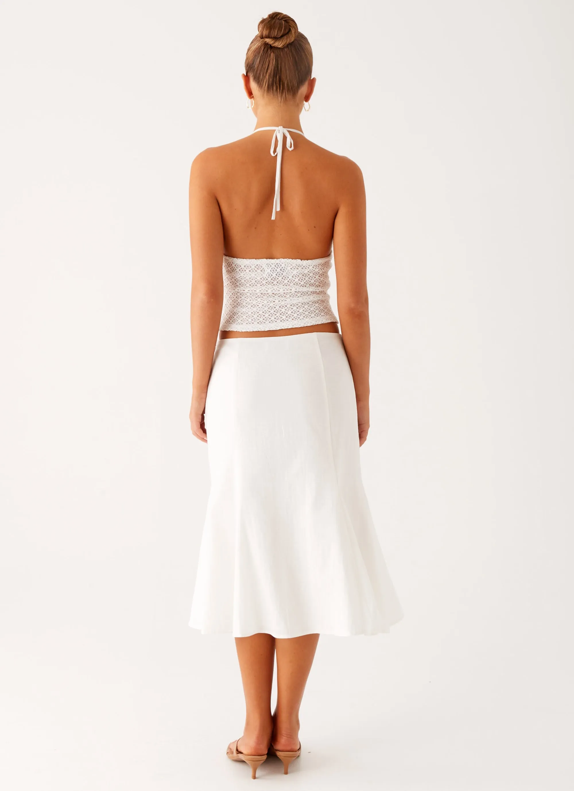 Olive Midi Skirt - Ivory