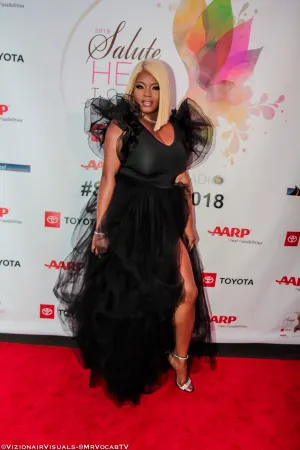 Oyemwen Tulle Sleeve Bodysuit Black