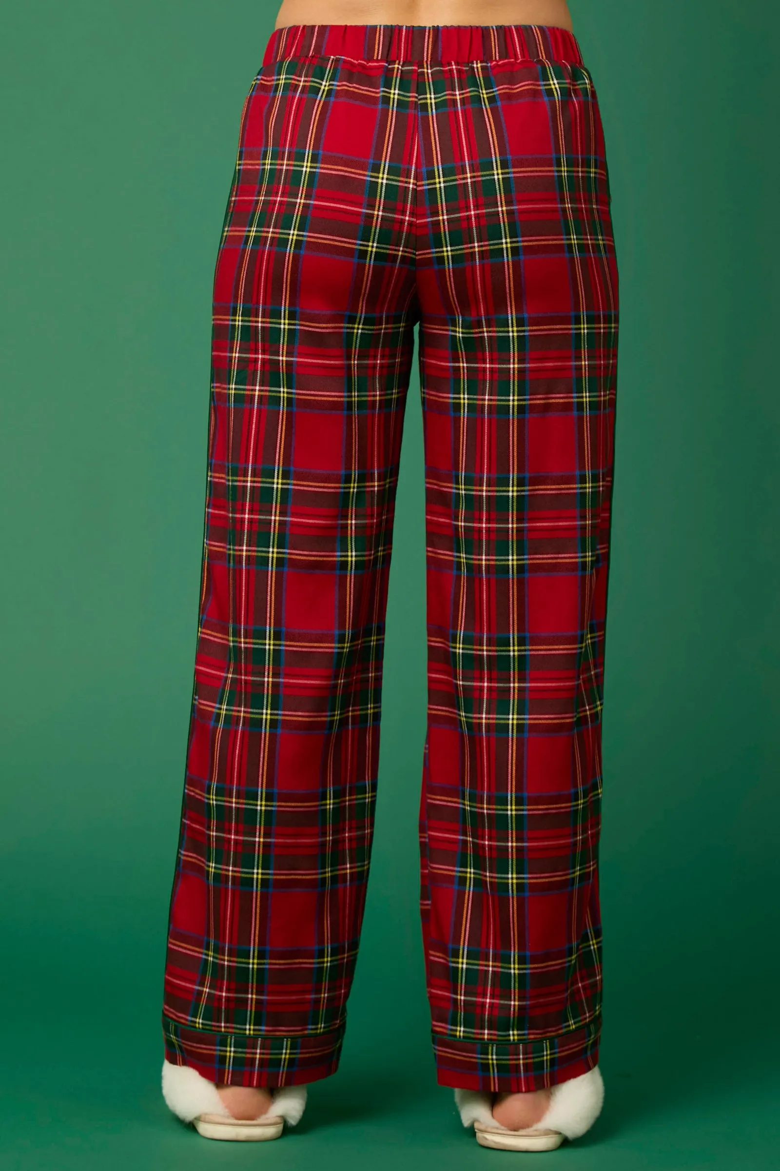 Pajama Pants W/Christmas Plaid, Pants Only