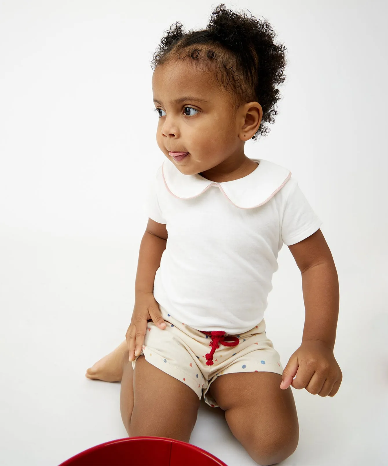 Pan One-piece, Pink Piping
