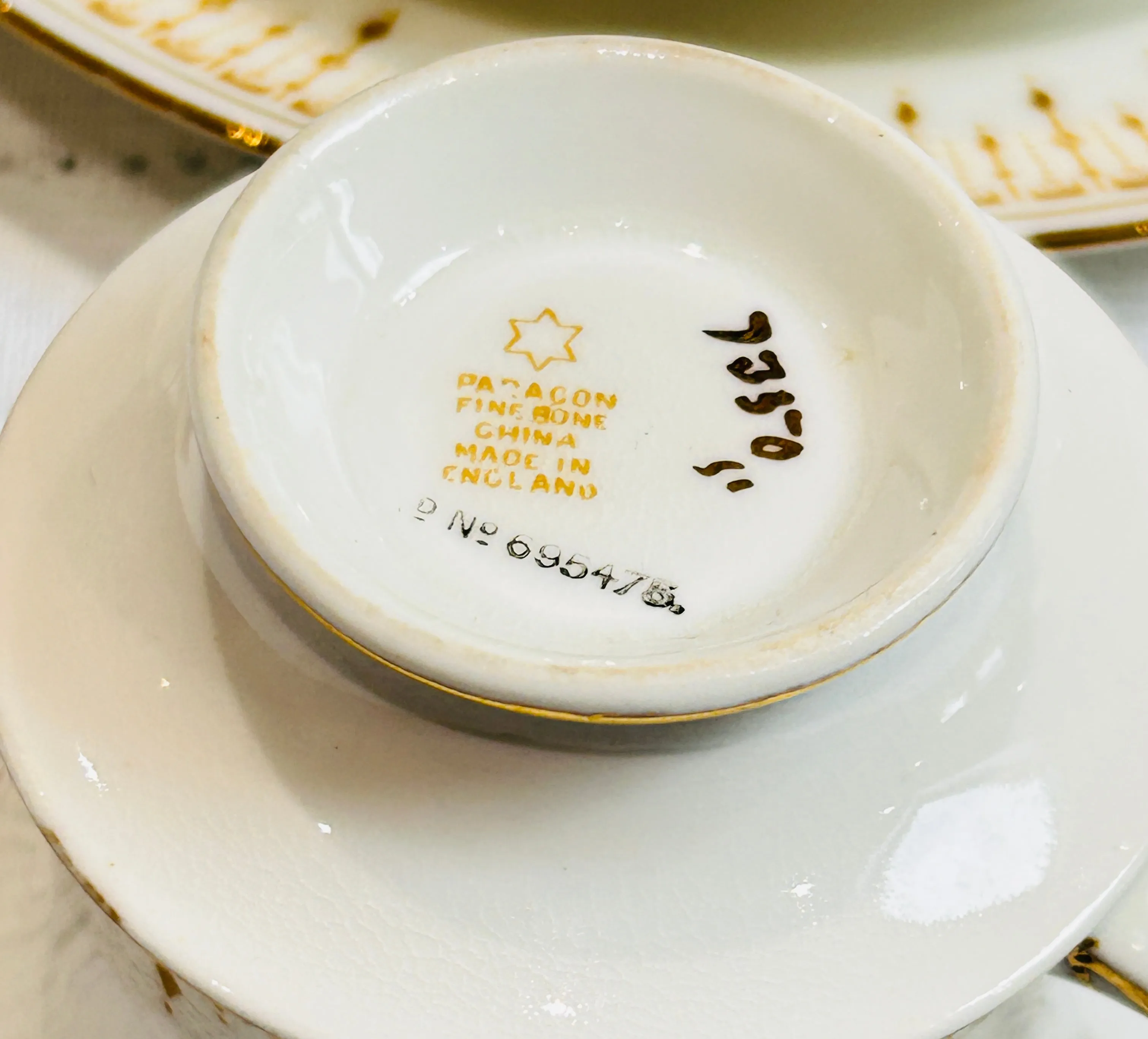 Paragon China Tea Set -Teacups & Saucers - Edwardian Style