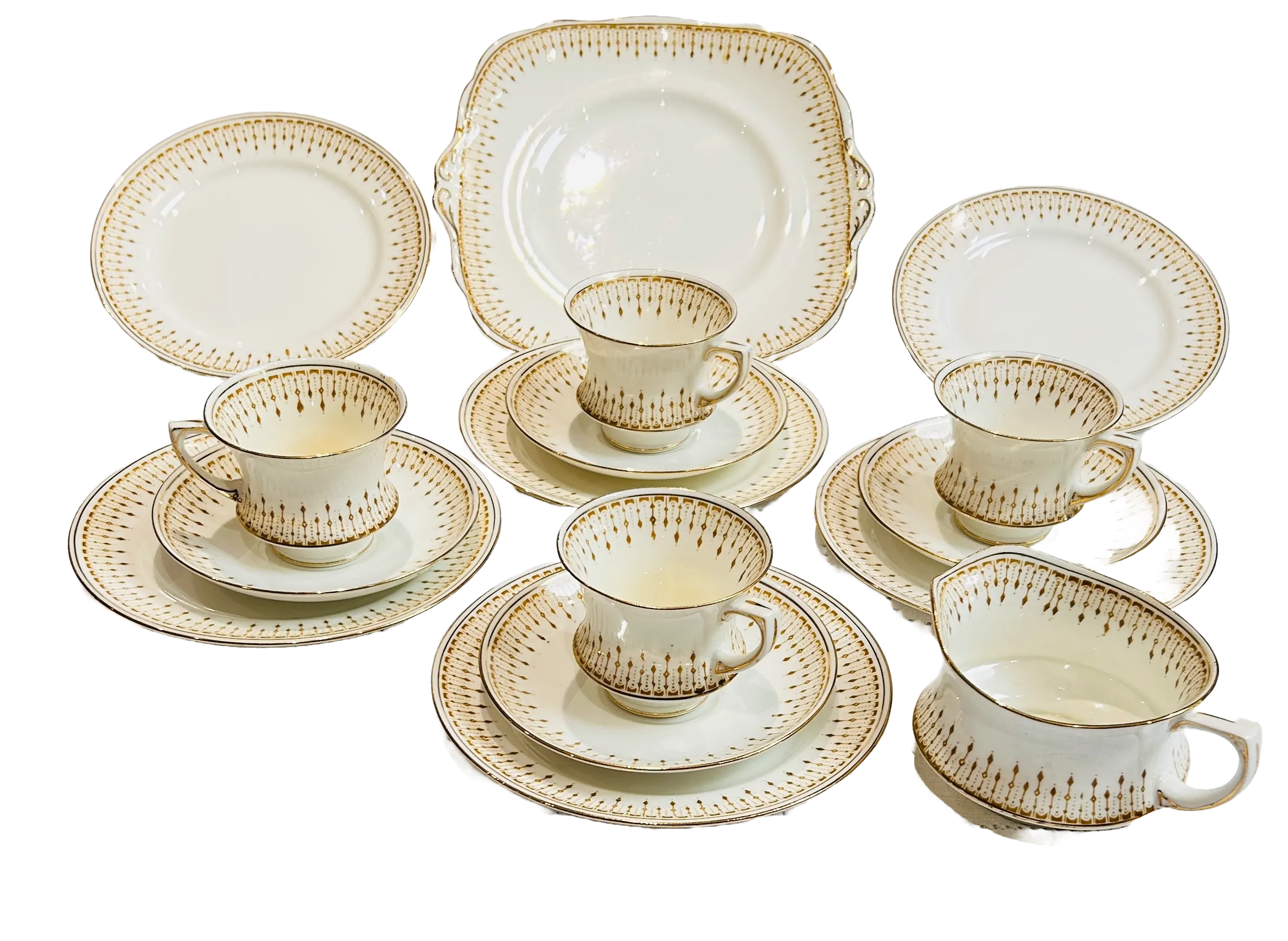 Paragon China Tea Set -Teacups & Saucers - Edwardian Style