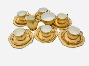 Paragon Star China Vintage Art Deco Tea Set for Afternoon Tea