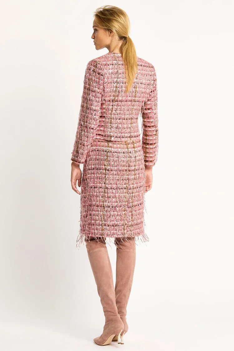Paris Fringed Sequin Tweed Jacket | FINAL SALE