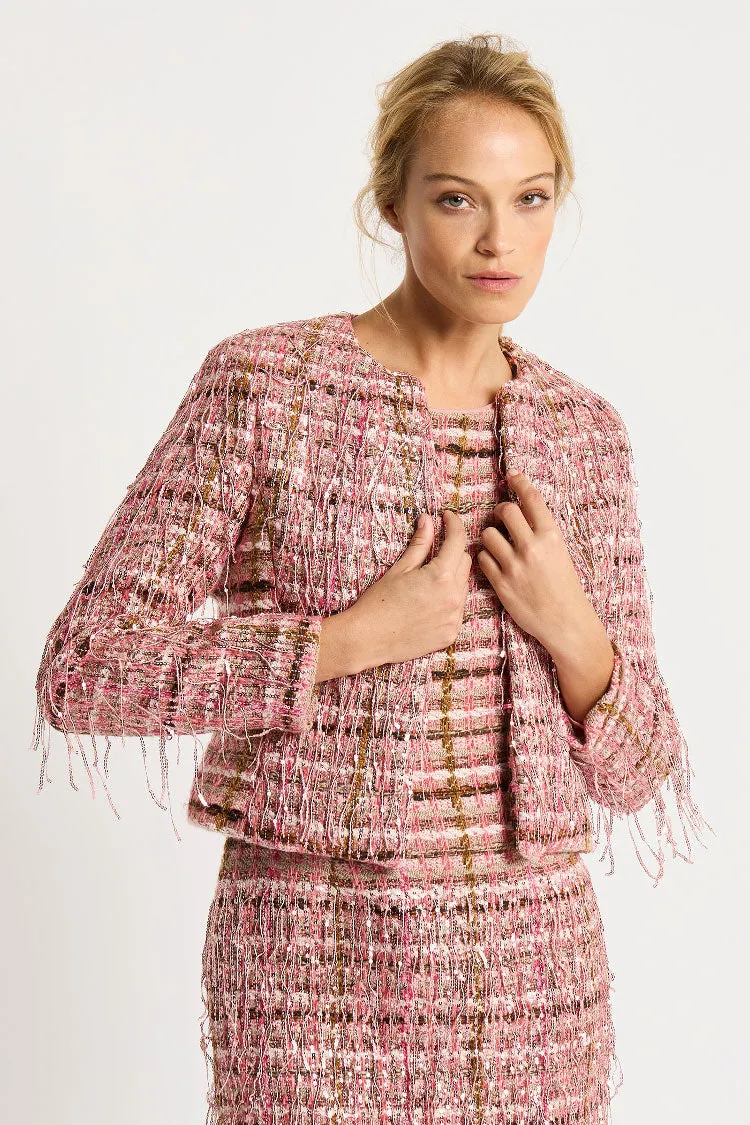 Paris Fringed Sequin Tweed Jacket | FINAL SALE